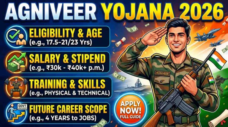 Agniveer Yojana 2026: Eligibility, Salary, Training and Future Career Scope