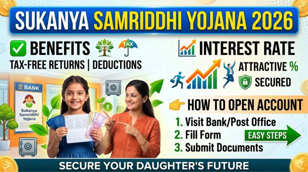 Sukanya Samriddhi Yojana 2026: Benefits, Interest Rate and How to Open Account